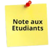 Annonce pour les étudiants